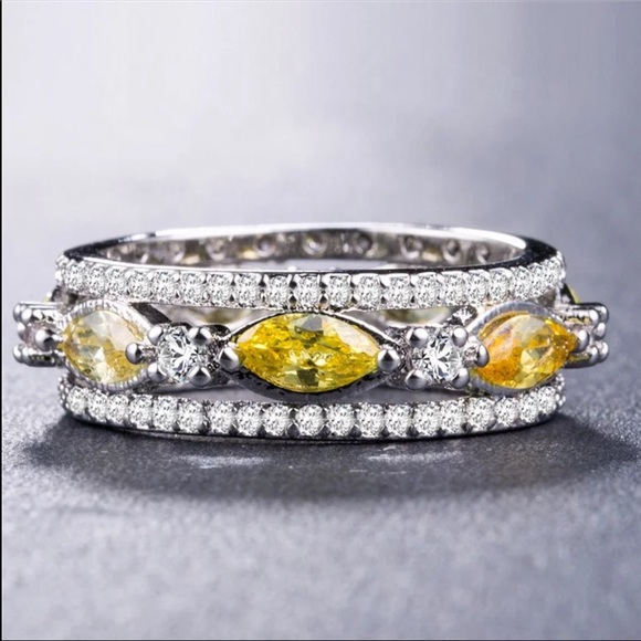 Jewelry - New Luxury 925 Silver Diamond CZ Women’s Ring